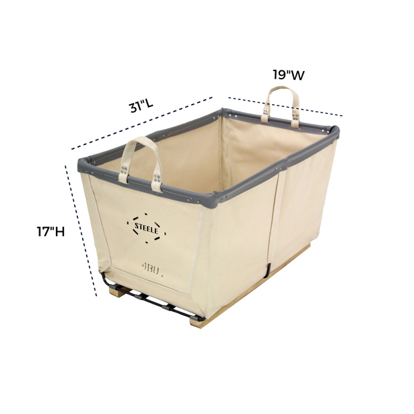 Canvas Small Carry Basket - 4 Bu