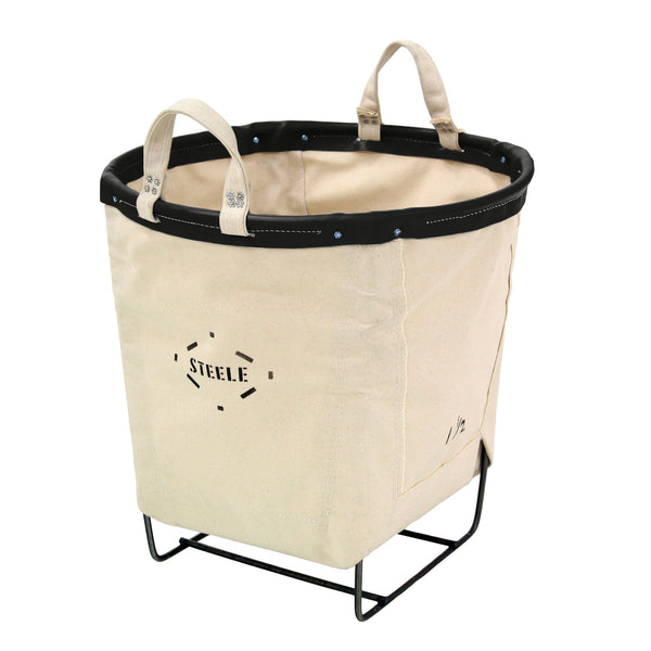 Canvas Round Carry Basket - 1.5 Bu