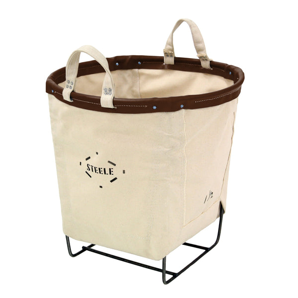 Canvas Round Carry Basket - 1.5 Bu