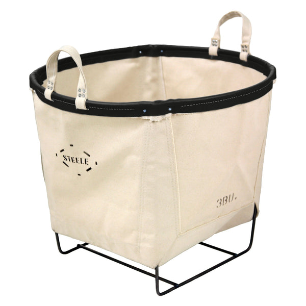 Canvas Round Carry Basket - 3 Bu