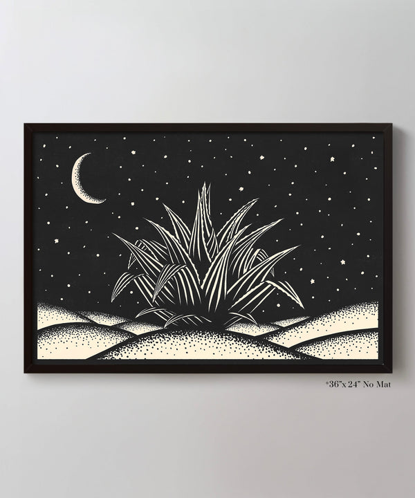 Block Print Desert #3 of 3 - Agave