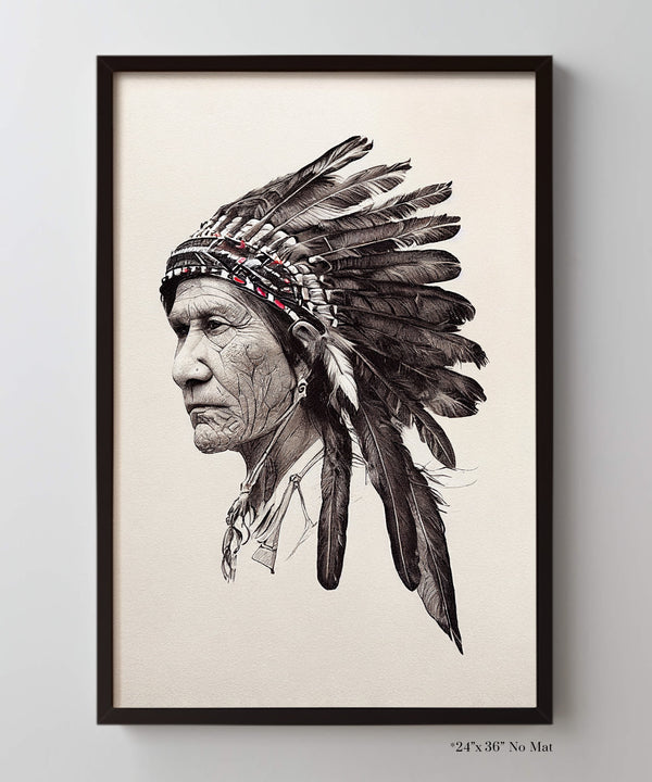 Native American Chief Portrait