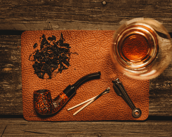 Leather Whiskey Glass Mat