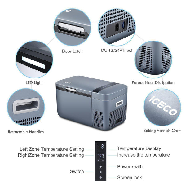 GO20 Dual Zone 12V Portable Freezer | 20 LT