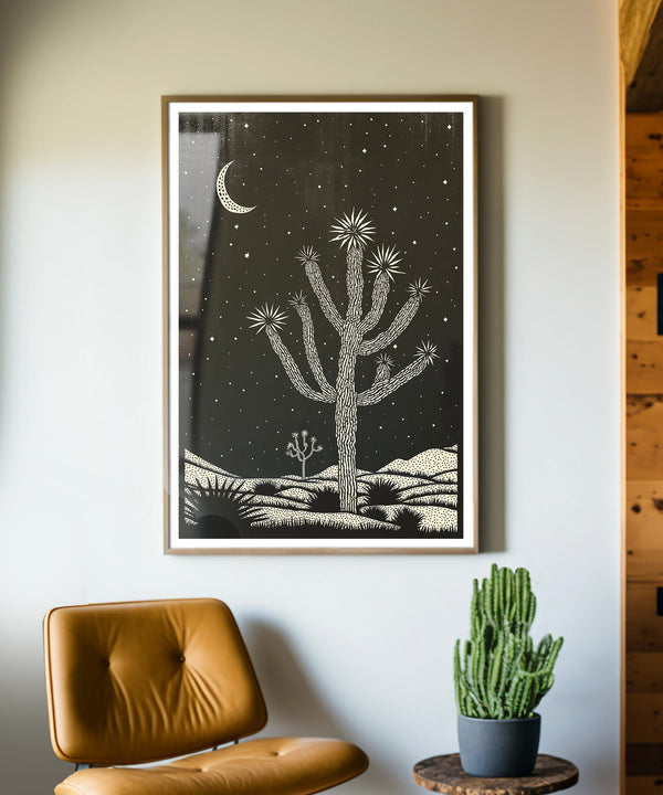 Block Print Desert #2 of 3 - Joshua Tree