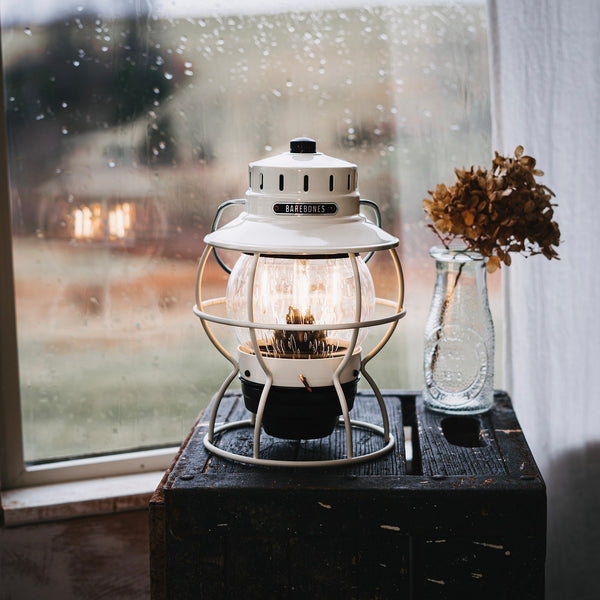 Railroad Lantern - Vintage White