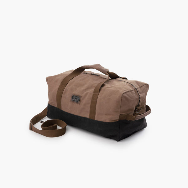 Waxed Canvas Duffel Bag Side View