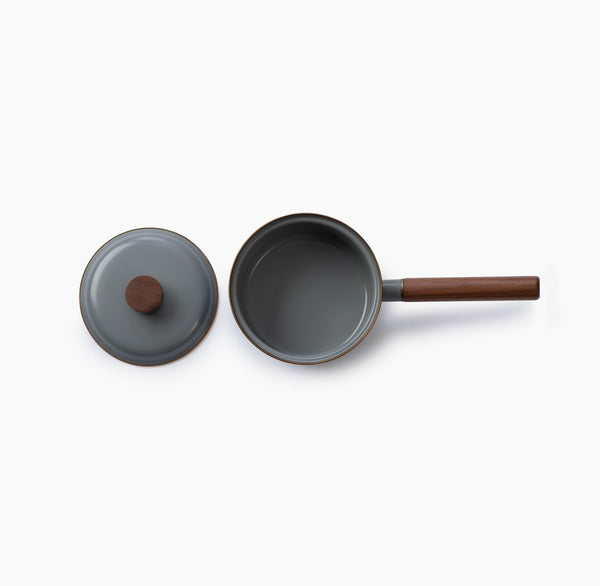 Enamel Saucepan - Slate Gray