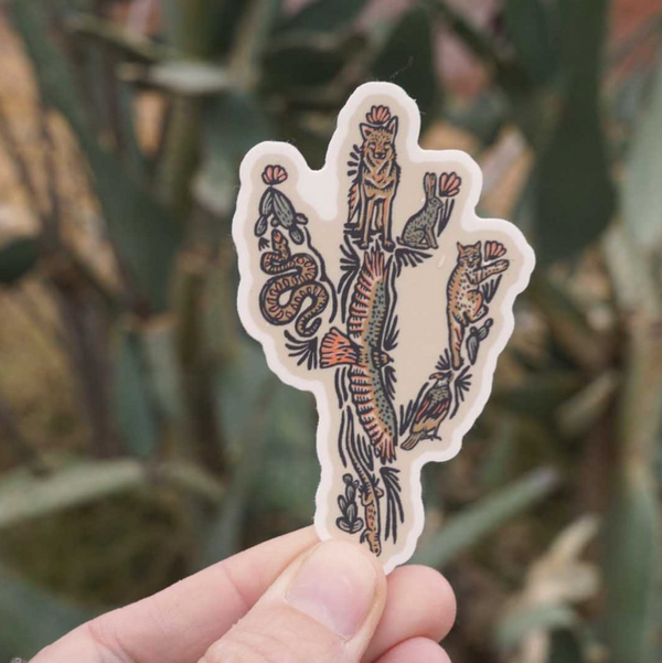 Baja Cactus Sticker