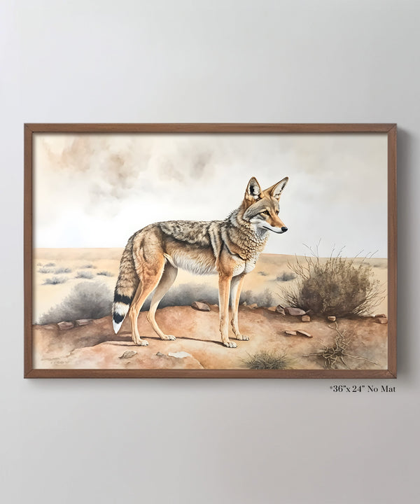 Classic Watercolors #3 - Coyote