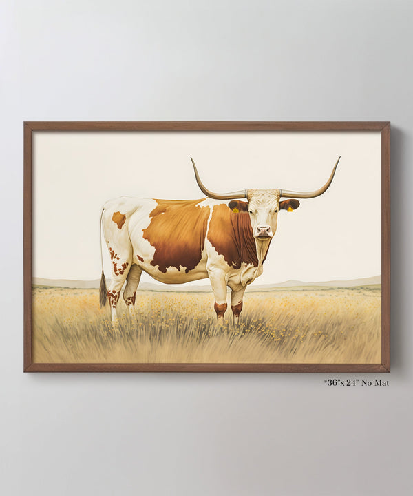 Classic Watercolors #1 - Longhorn