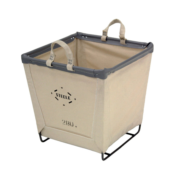 Canvas Square Carry Basket - 2 Bu