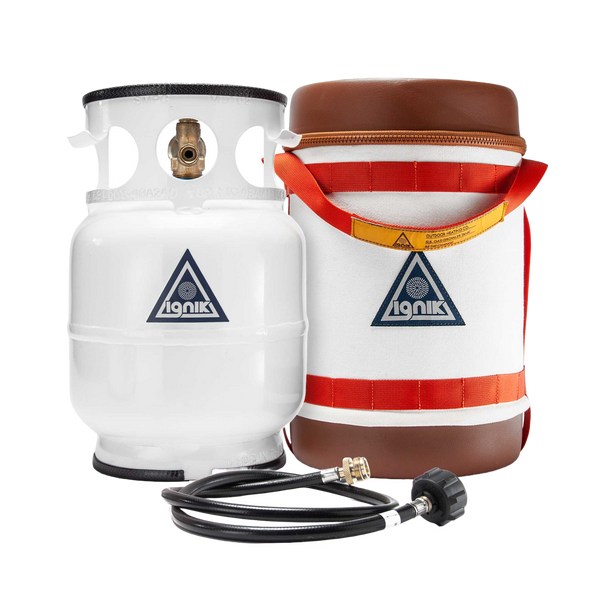 Gas Growler Deluxe Propane Tank - White