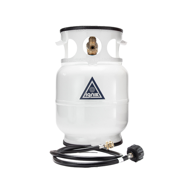 Gas Growler Deluxe Propane Tank - White